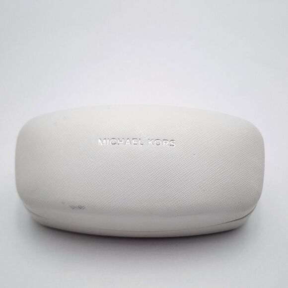 MICHAEL KORS Cream Textured New York Sunglasses/Glasses‎ Hard Case ONLY READ - Picture 1 of 9
